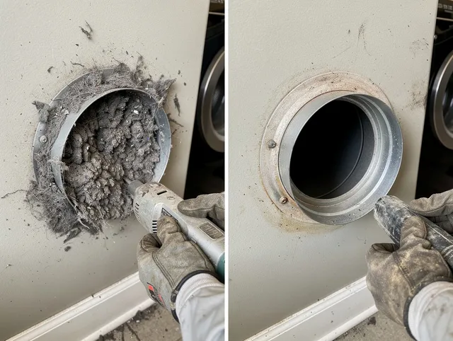 Professional clogged vent cleaning by Willoughby Dryer Vent Cleaning in Willoughby