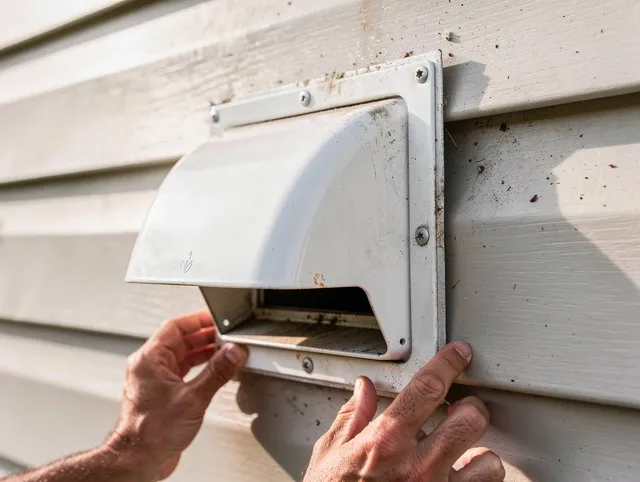 Willoughby Dryer Vent Cleaning technician delivering thorough residential dryer vent cleaning service in Willoughby